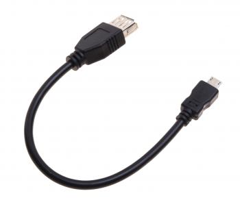 37 р. Кабель micro USB-USB (мама) 0.2м черный REXANT REXANT 18-1161-2  с доставкой в г. Майкоп. Увеличить фотографию 2