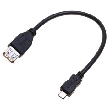 37 р. Кабель micro USB-USB (мама) 0.2м черный REXANT REXANT 18-1161-2  с доставкой в г. Майкоп. Увеличить фотографию 1