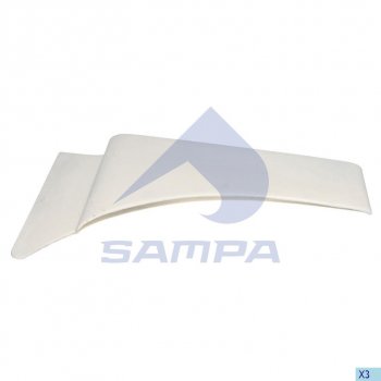 2 849 р. Накладка MAN крыла переднего левого SAMPA SAMPA 18200052  с доставкой в г. Майкоп. Увеличить фотографию 1