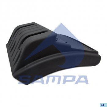 2 099 р. Крыло MAN TGA заднее левое задняя часть (680мм) SAMPA SAMPA 18200068  с доставкой в г. Майкоп. Увеличить фотографию 1