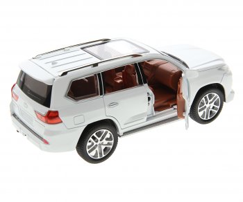 3 279 р. Модель автомобиля LEXUS LX570 1:24 (свет, звук) металлическая NO NAME 1901 (lx 570) NO NAME 1901 (lx 570)  с доставкой в г. Майкоп. Увеличить фотографию 2