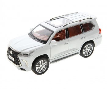 3 279 р. Модель автомобиля LEXUS LX570 1:24 (свет, звук) металлическая NO NAME 1901 (lx 570) NO NAME 1901 (lx 570)  с доставкой в г. Майкоп. Увеличить фотографию 1