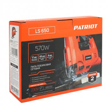 4 999 р. Лобзик 570Вт 800-3000обмин. дерево-65мм PATRIOT PATRIOT 190301710  с доставкой в г. Майкоп. Увеличить фотографию 10