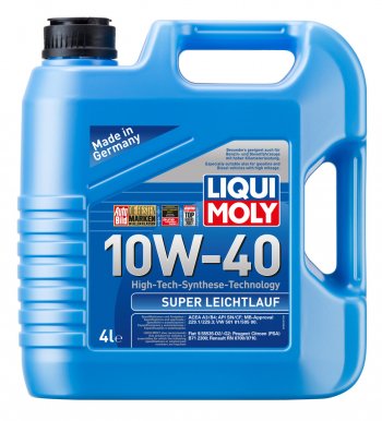 5 399 р. Масло моторное SUPER LEICHTLAUF 10W40 псинт.4л LIQUI MOLY LIQUI MOLY 1916  с доставкой в г. Майкоп. Увеличить фотографию 1