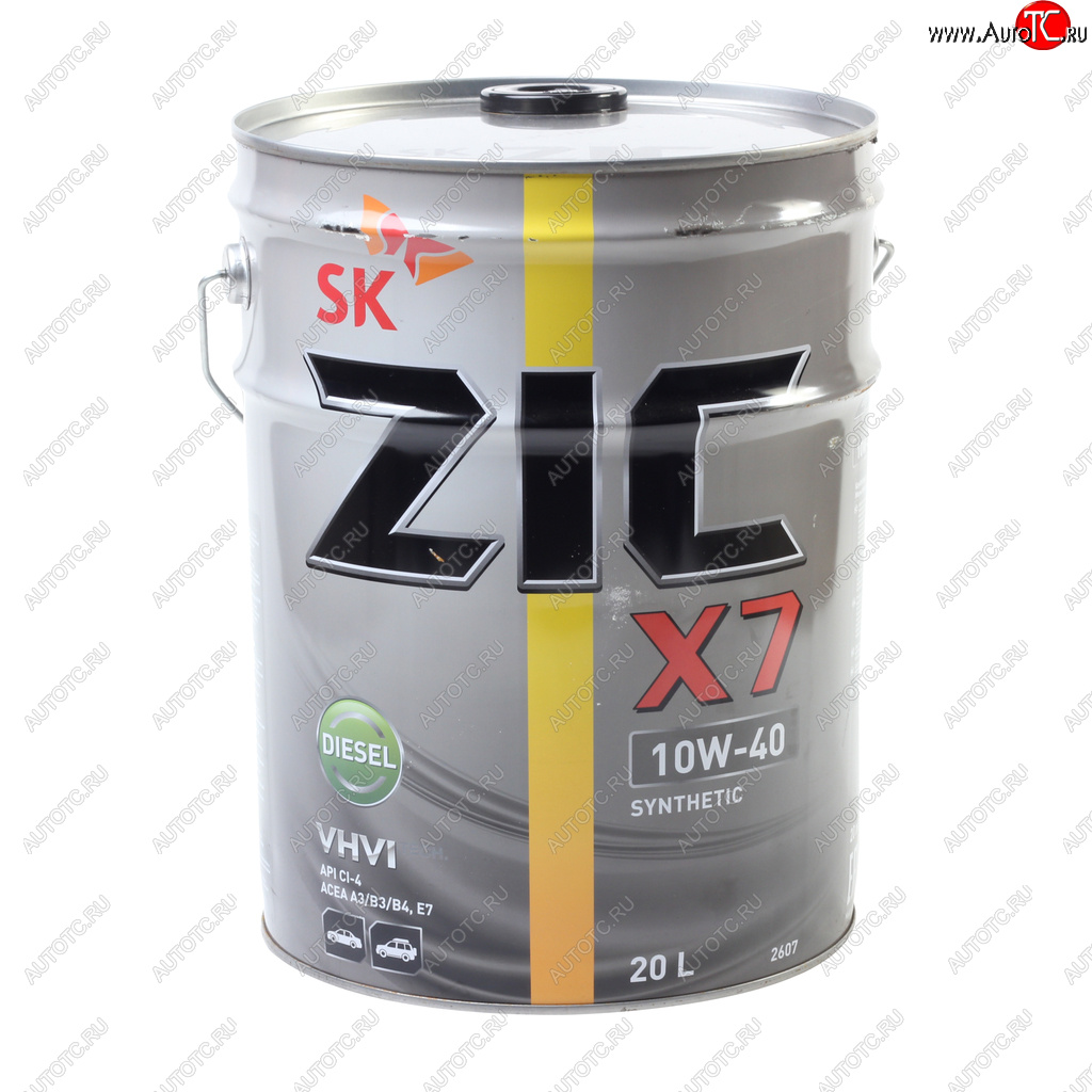 13 999 р. Масло дизельное X7 DIESEL CI-4SL E7 10W40 синт.20л ZIC ZIC 192607  с доставкой в г. Майкоп