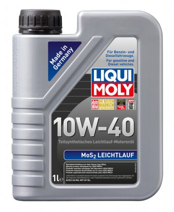 1 949 р. Масло моторное MoS2 LEICHTLAUF 10W40 псинт.1л LIQUI MOLY LIQUI MOLY 1930  с доставкой в г. Майкоп. Увеличить фотографию 1
