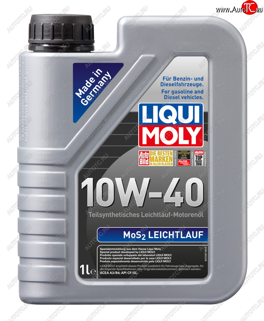 1 949 р. Масло моторное MoS2 LEICHTLAUF 10W40 псинт.1л LIQUI MOLY LIQUI MOLY 1930  с доставкой в г. Майкоп