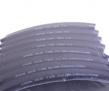 7 999 р. Накладка тормозной колодки MAN MERCEDES (410x223) 1-й рем. 64 отв. 8x18  93059 (8шт.) TEXTAR TEXTAR 1949604  с доставкой в г. Майкоп. Увеличить фотографию 2