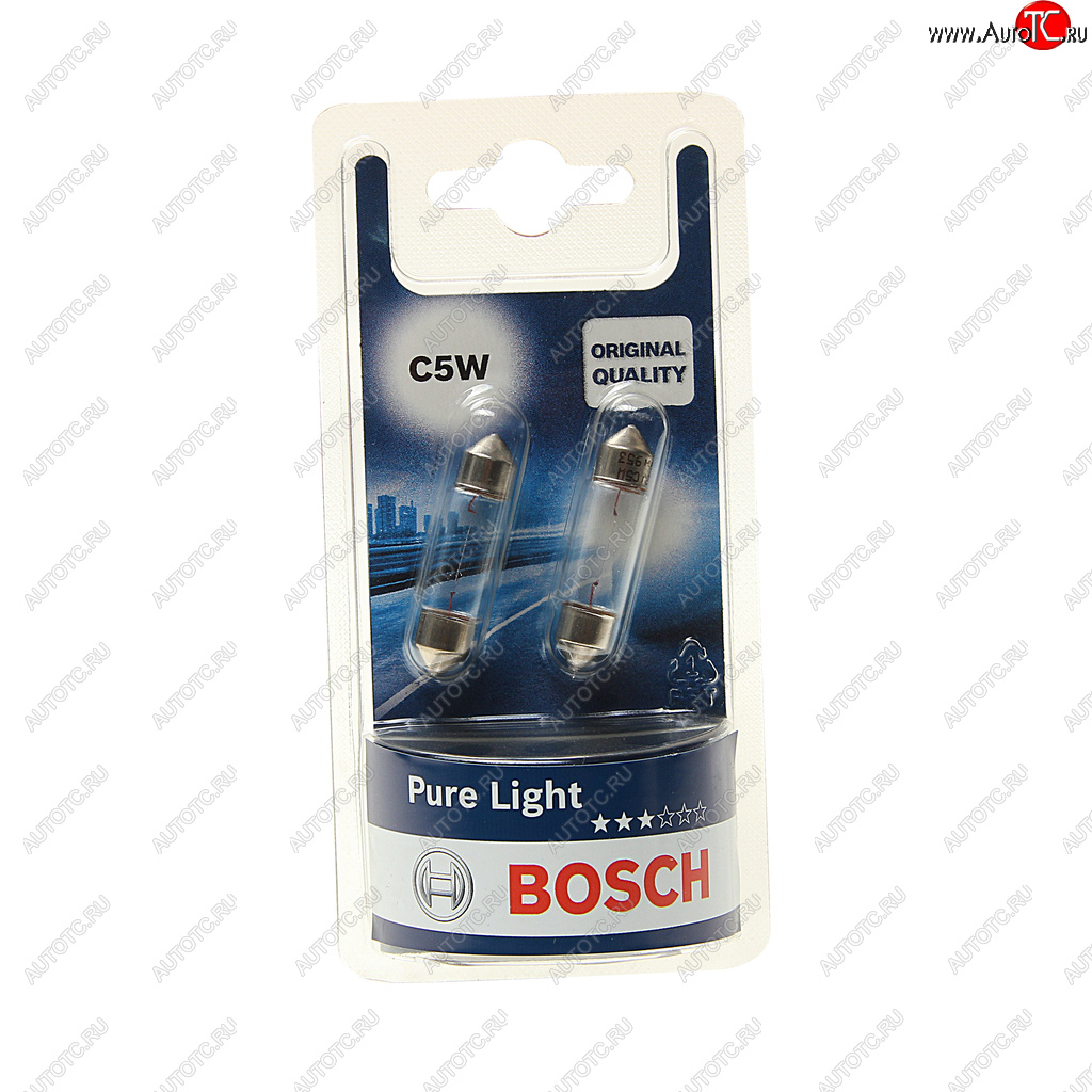 149 р. Лампа 12V C5W SV8.5-8 блистер (2шт.) Pure Light BOSCH BOSCH 1987301004  с доставкой в г. Майкоп