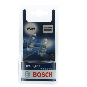 155 р. Лампа 12V W3W W2.1х9.5d блистер (2шт.) Pure Light BOSCH BOSCH 1987301028  с доставкой в г. Майкоп. Увеличить фотографию 1