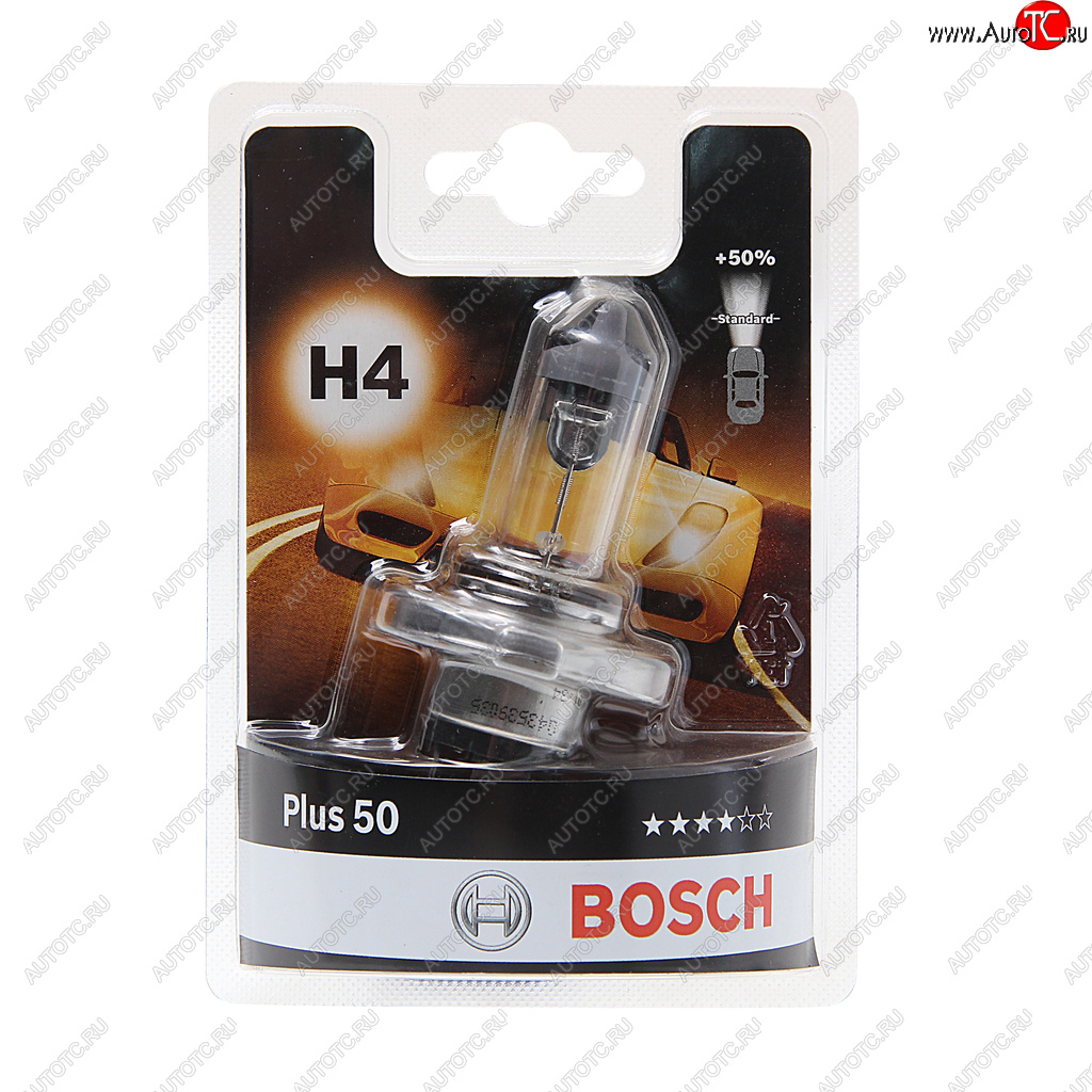 659 р. Лампа 12V H4 6055W P43t +50% блистер (1шт.) Plus 50 BOSCH BOSCH 1987301040  с доставкой в г. Майкоп