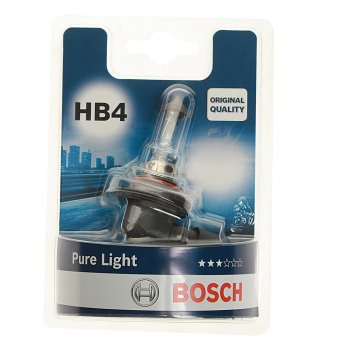 519 р. Лампа 12V HB4 51W P22d блистер (1шт.) Pure Light BOSCH BOSCH 1987301063  с доставкой в г. Майкоп. Увеличить фотографию 1