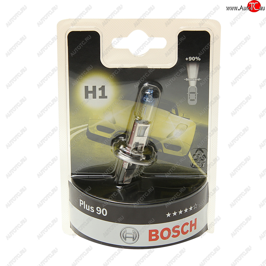 749 р. Лампа 12V H1 55W P14.5s +90% блистер (1шт.) Plus 90 BOSCH BOSCH 1987301076  с доставкой в г. Майкоп
