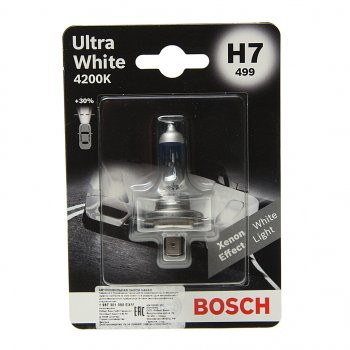 559 р. Лампа 12V H7 55W PX26d блистер (1шт.) Ultra White BOSCH BOSCH 1987301090  с доставкой в г. Майкоп. Увеличить фотографию 1