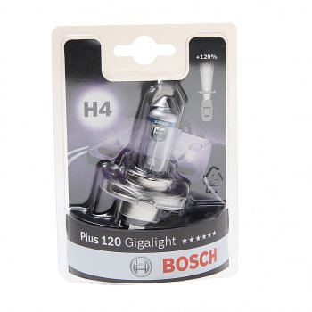 619 р. Лампа 12V H4 6055W P43t +120% блистер (1шт.) Gigalight Plus 120 BOSCH BOSCH 1987301109  с доставкой в г. Майкоп. Увеличить фотографию 1