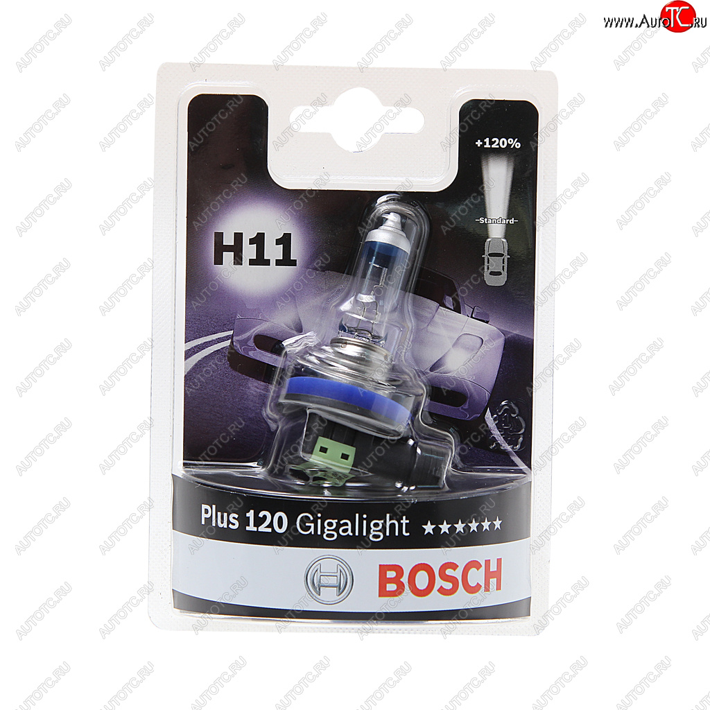 1 139 р. Лампа 12V H11 55W PGJ19-2 +120% блистер (1шт.) Gigalight BOSCH BOSCH 1987301133  с доставкой в г. Майкоп