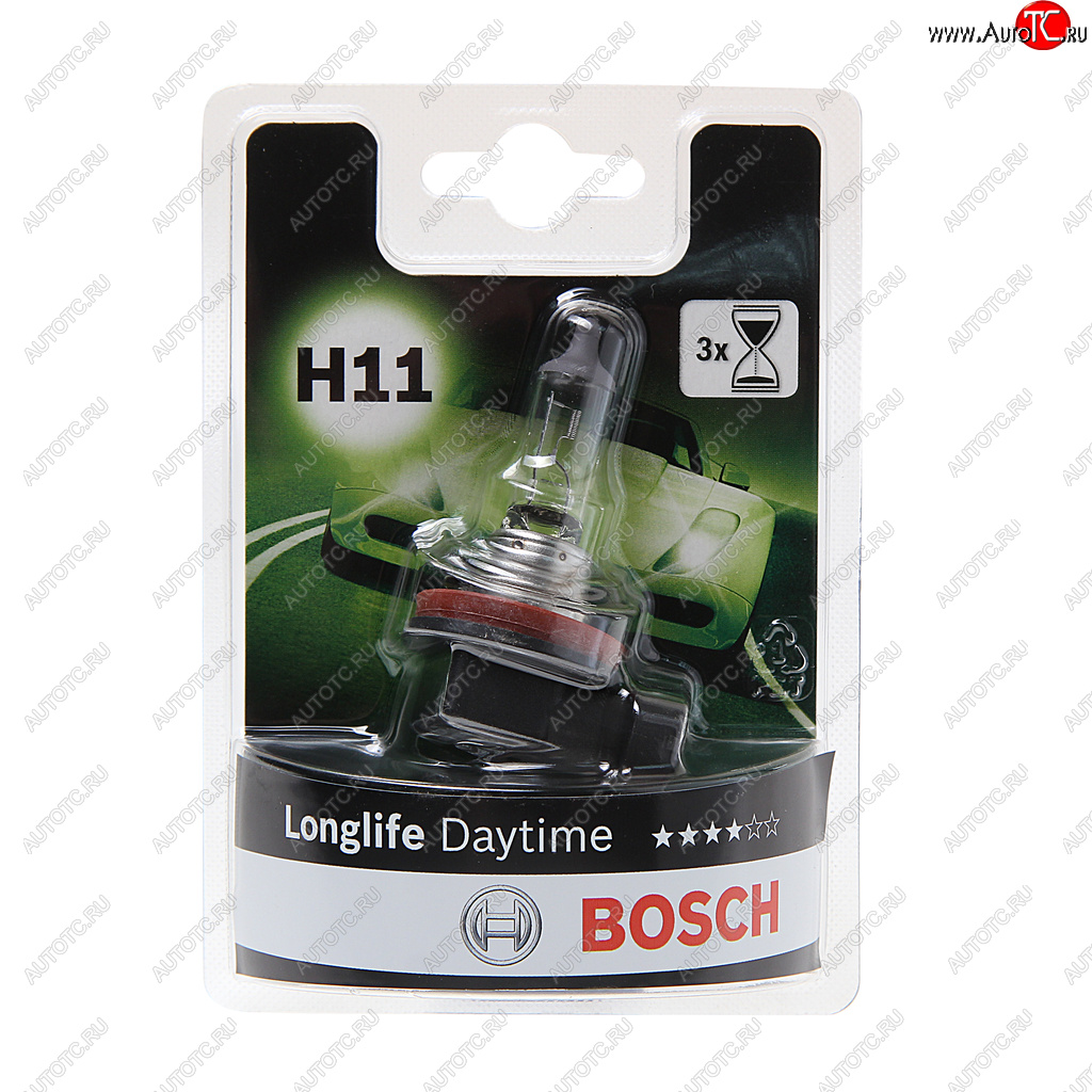 799 р. Лампа 12V H11 55W PGJ19-2 блистер (1шт.) Longlife Daytime BOSCH BOSCH 1987301340  с доставкой в г. Майкоп