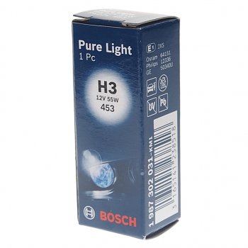 167 р. Лампа 12V H3 55W PK22s Standart Pure Light BOSCH BOSCH 1987302031  с доставкой в г. Майкоп. Увеличить фотографию 3