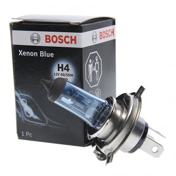 579 р. Лампа 12V H4 6055W P43t-38 Xenon Blue BOSCH BOSCH 1987302045  с доставкой в г. Майкоп. Увеличить фотографию 1