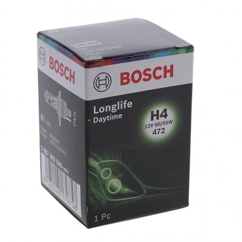 439 р. Лампа 12V H4 6055W P43t Longlife Daytime BOSCH BOSCH 1987302048  с доставкой в г. Майкоп. Увеличить фотографию 3
