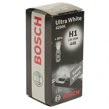 449 р. Лампа 12V H1 55W P14.5s Ultra White BOSCH BOSCH 1987302111  с доставкой в г. Майкоп. Увеличить фотографию 3