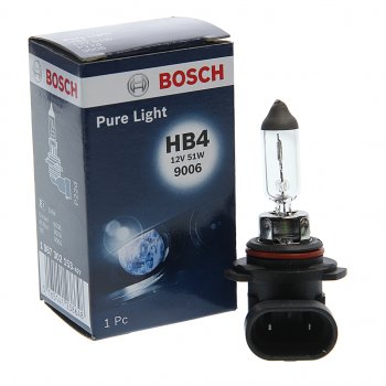 459 р. Лампа 12V HB4 51W P22d Pure Light BOSCH BOSCH 1987302153  с доставкой в г. Майкоп. Увеличить фотографию 1
