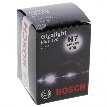 1 049 р. Лампа 12V H7 55W PX26d +120% Gigalight Plus 120 BOSCH BOSCH 1987302170 BOSCH 1987302170  с доставкой в г. Майкоп. Увеличить фотографию 3