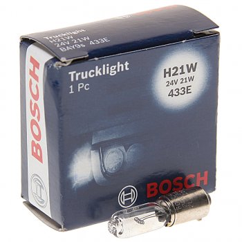 251 р. Лампа 24V H21W BAY9s Trucklight BOSCH BOSCH 1987302533  с доставкой в г. Майкоп. Увеличить фотографию 1