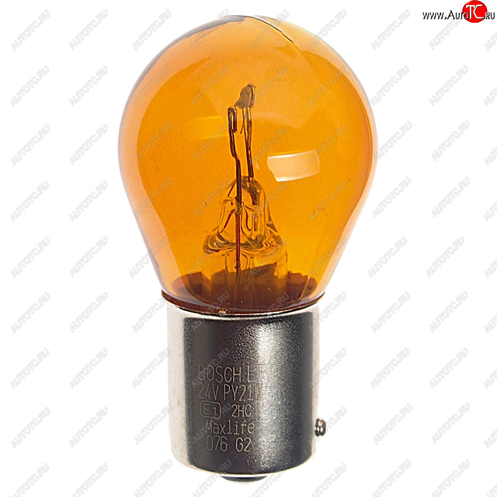 167 р. Лампа 24V PY21W BAU15s желтая Trucklight Maxlife BOSCH BOSCH 1987302703  с доставкой в г. Майкоп