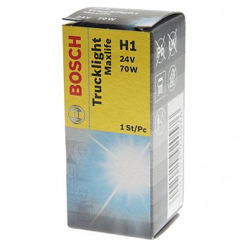 319 р. Лампа 24V H1 70W P14.5s Trucklight Maxlife BOSCH BOSCH 1987302712  с доставкой в г. Майкоп. Увеличить фотографию 3