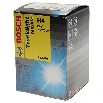 459 р. Лампа 24V H4 7570W P45t Trucklight Maxlife BOSCH BOSCH 1987302742  с доставкой в г. Майкоп. Увеличить фотографию 3