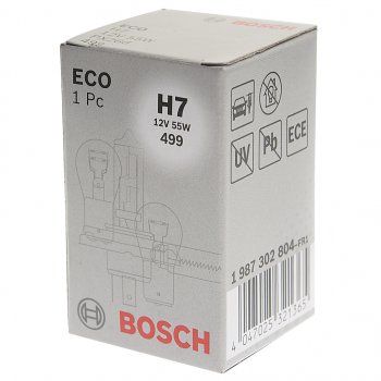 166 р. Лампа 12V H7 55W PX26d Eco BOSCH BOSCH 1987302804  с доставкой в г. Майкоп. Увеличить фотографию 3