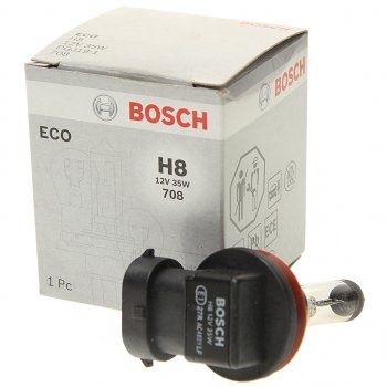 519 р. Лампа 12V H8 35W PGJ19-1 Eco BOSCH BOSCH 1987302805  с доставкой в г. Майкоп. Увеличить фотографию 2