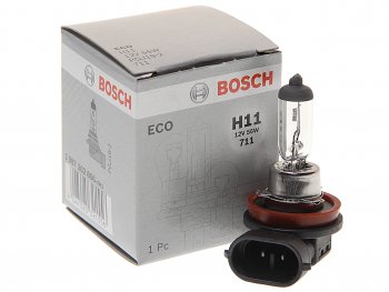 529 р. Лампа 12V H11 55W PGJ19-2 Eco BOSCH BOSCH 1987302806  с доставкой в г. Майкоп. Увеличить фотографию 1
