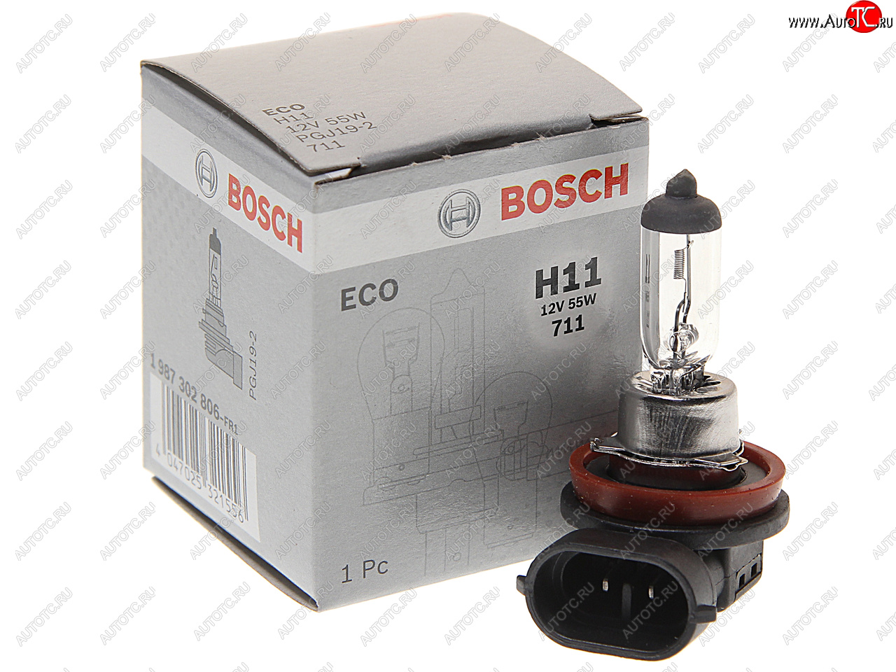 529 р. Лампа 12V H11 55W PGJ19-2 Eco BOSCH BOSCH 1987302806  с доставкой в г. Майкоп