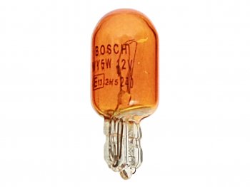 40 р. Лампа 12V WY5W W2.1x9.5d желтая Eco BOSCH BOSCH 1987302820  с доставкой в г. Майкоп. Увеличить фотографию 1