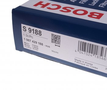 1 269 р. Фильтр воздушный MAZDA 6 (02-12),626 (98-02),MPV (00-06) BOSCH BOSCH 1987429188  с доставкой в г. Майкоп. Увеличить фотографию 3