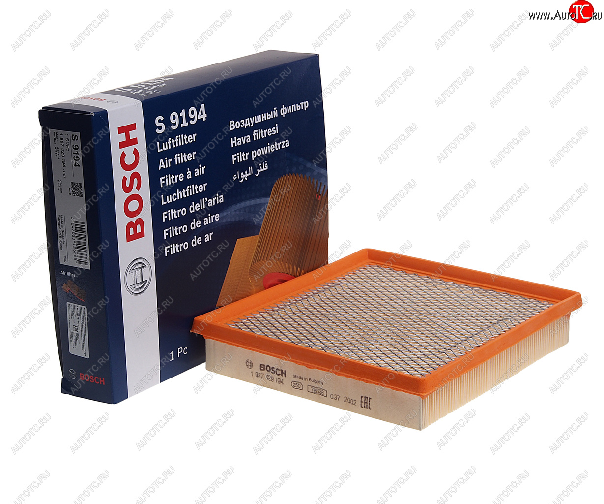 989 р. Фильтр воздушный CHRYSLER Voyager (00-08) BOSCH BOSCH 1987429194 BOSCH 1987429194  с доставкой в г. Майкоп
