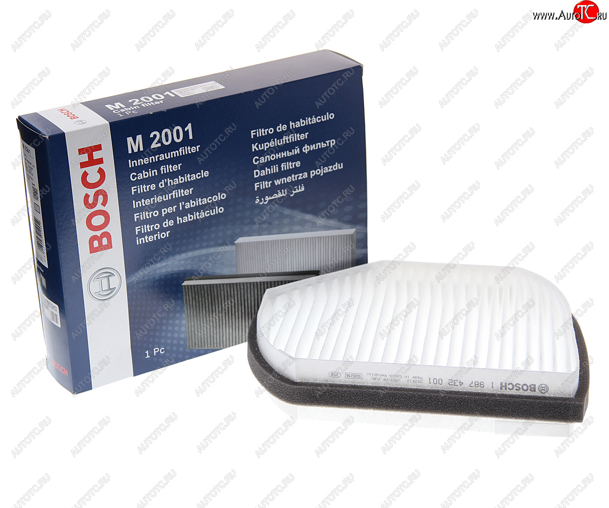 1 099 р. Фильтр воздушный салона MERCEDES C (W202,S202),E (W210,S210) BOSCH BOSCH 1987432001 BOSCH 1987432001  с доставкой в г. Майкоп