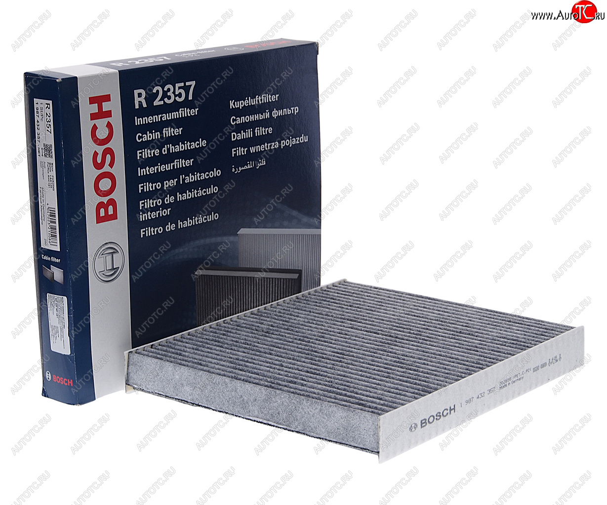1 199 р. Фильтр воздушный салона VW Polo SKODA Fabia (-10) угольный BOSCH BOSCH 1987432357  с доставкой в г. Майкоп