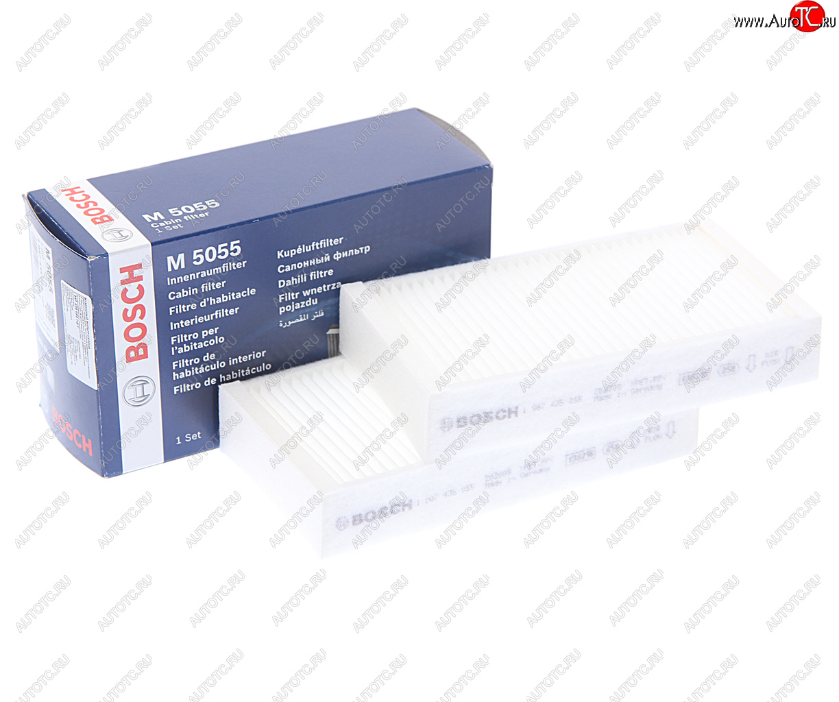 1 989 р. Фильтр воздушный салона BMW X3 (F25),X4 (F26) комплект (2шт.) BOSCH BOSCH 1987435055  с доставкой в г. Майкоп