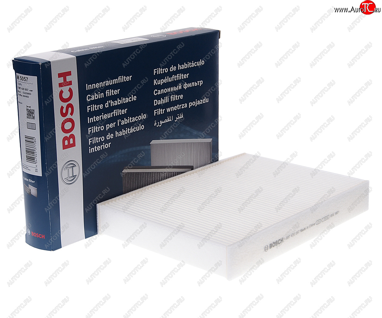 1 199 р. Фильтр воздушный салона NISSAN Qashqai (13-) BOSCH BOSCH 1987435057 BOSCH 1987435057  с доставкой в г. Майкоп
