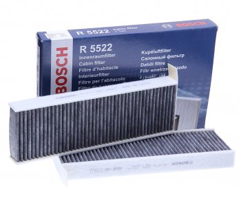 2 159 р. Фильтр воздушный салона PEUGEOT Partner (08-),3008 CITROEN Berlingo (08-) угольный (2шт.) BOSCH BOSCH 1987435522  с доставкой в г. Майкоп. Увеличить фотографию 1