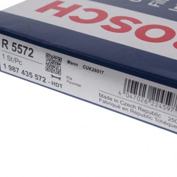 1 289 р. Фильтр воздушный салона HYUNDAI Santa Fe (12-) KIA Optima (10-) BOSCH BOSCH 1987435572 BOSCH 1987435572  с доставкой в г. Майкоп. Увеличить фотографию 2