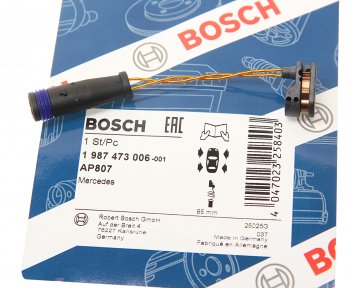 399 р. Датчик износа тормозных колодок MERCEDES ML (W164) переднийзадний (1шт.) BOSCH BOSCH 1987473006  с доставкой в г. Майкоп. Увеличить фотографию 2