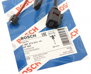 759 р. Датчик износа тормозных колодок AUDI Q7 VW Touareg передний BOSCH BOSCH 1987473012  с доставкой в г. Майкоп. Увеличить фотографию 2