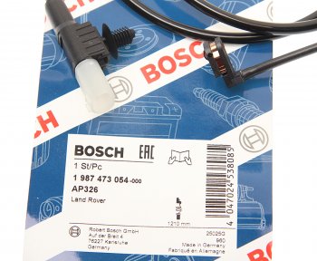 889 р. Датчик износа тормозных колодок LAND ROVER Range Rover Sport передний (1шт.) BOSCH BOSCH 1987473054  с доставкой в г. Майкоп. Увеличить фотографию 2