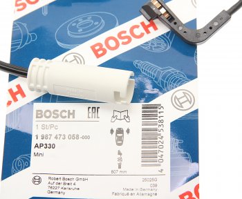 1 099 р. Датчик износа тормозных колодок MINI Cooper (06-) передний BOSCH BOSCH 1987473058  с доставкой в г. Майкоп. Увеличить фотографию 2