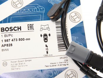 1 189 р. Датчик износа тормозных колодок BMW 5 (F07,F10),7 (F01) передний BOSCH BOSCH 1987473500  с доставкой в г. Майкоп. Увеличить фотографию 2
