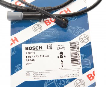 1 179 р. Датчик износа тормозных колодок BMW X5 (E70),X6 (E71) задний BOSCH BOSCH 1987473512  с доставкой в г. Майкоп. Увеличить фотографию 2